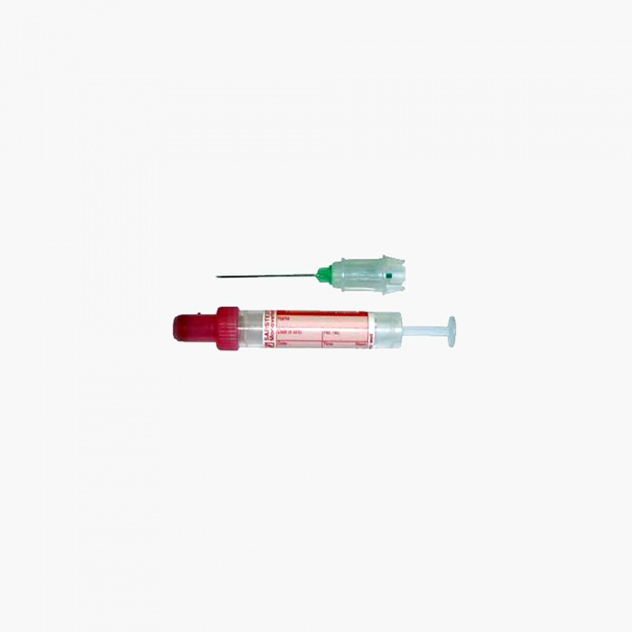 Вакуумный шприц-контейнер  S-Monovette® 1.2 ml, KЗ-EDTA, 66x8 mm для взятия крови из вены + игла